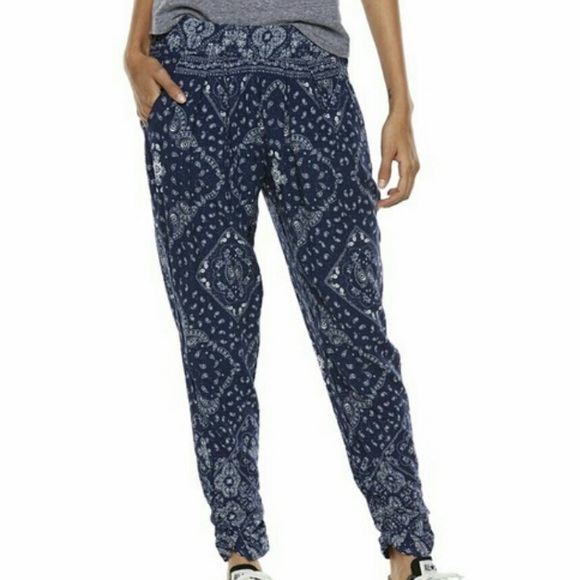 Mudd Pants - Mudd Paisley Jogger Pants
